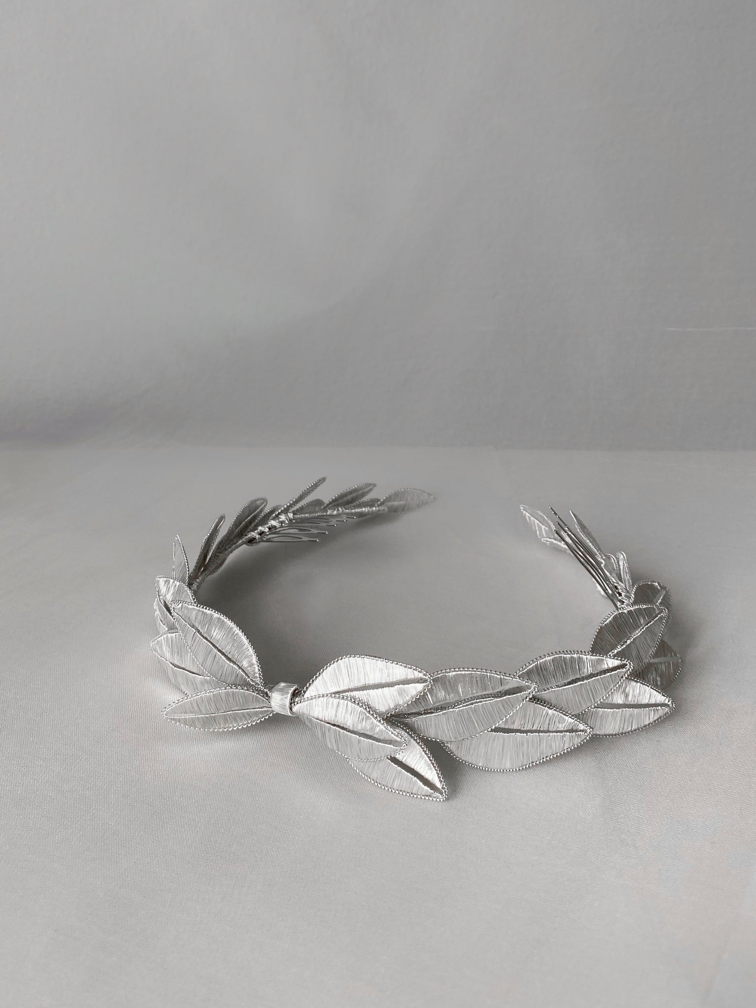 Silver leaf crown