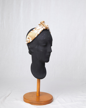 HEADQUARTER | couture headwear Headband 'baroque' made of jacquard fabric. Designed and handcrafted in Switzerland.